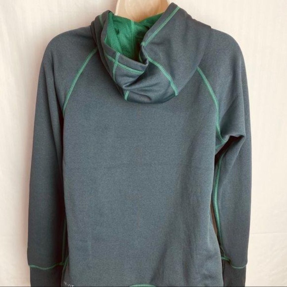 Nike Hoodie Green Swoosh Therma Training‎ Pullover Fleece Lined Womens Sz Medium - Picture 3 of 6